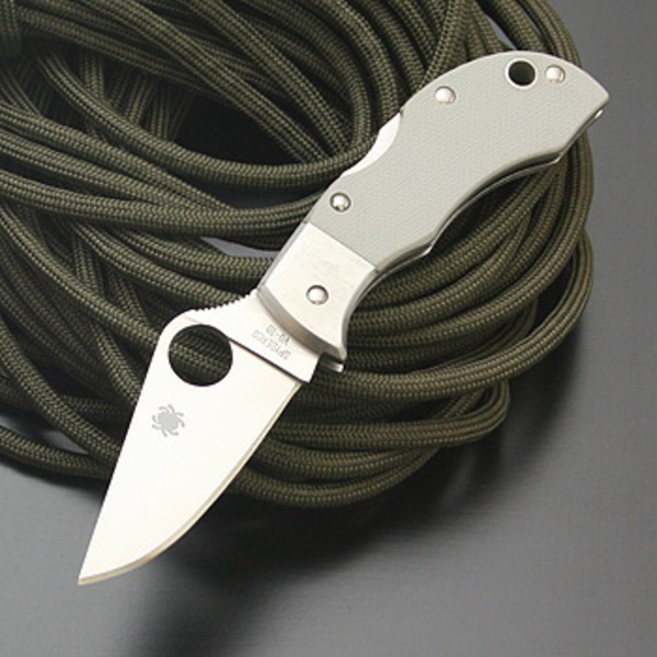 Spyderco(スパイダルコ) マンバグG-10 MANBUG (G-10) 直刃 MGGYP フォールディングナイフ