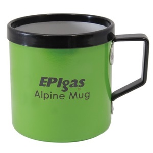 EPI(イーピーアイ) アルパインマグカップM グリーン C-5123 アルミ製マグカップ