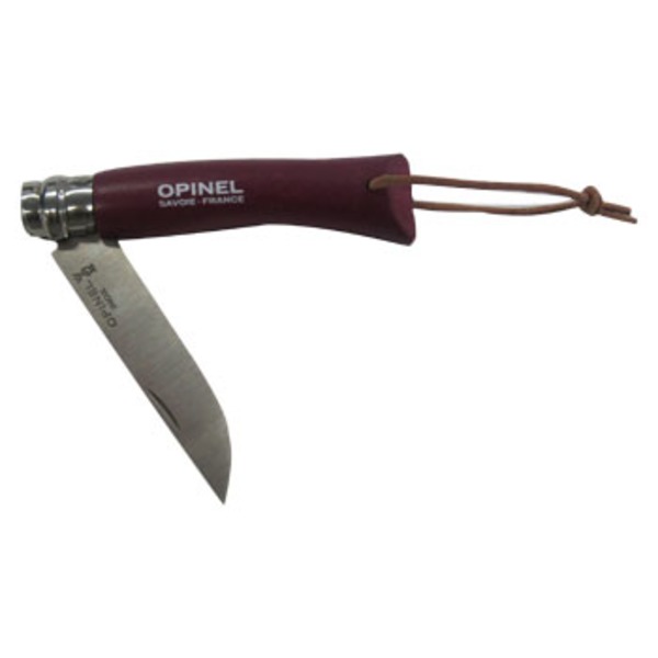 OPINEL(オピネル) ステンレススチール#7 皮紐付 41408 フォールディングナイフ