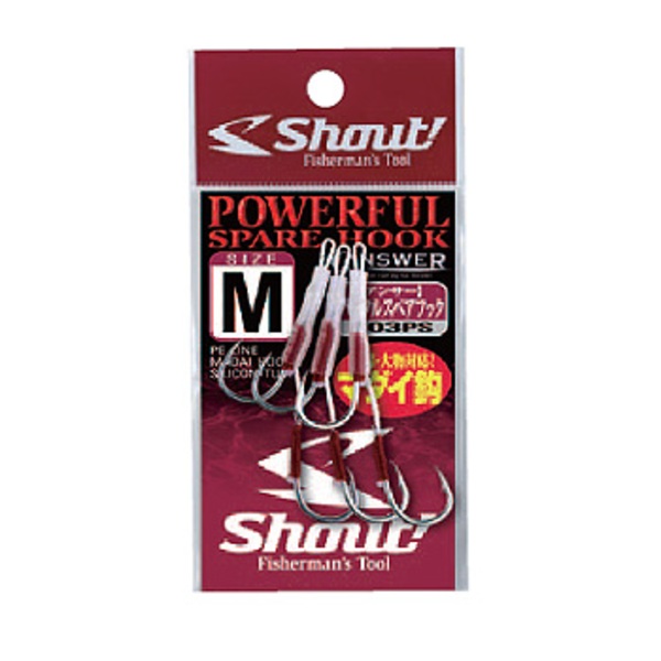 シャウト(Shout!) パワフルスペアーフック真鯛鈎 303PS ジグ用アシストフック