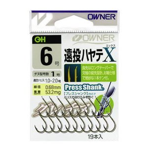 オーナー針 OH遠投ハヤテX(1本ケン付) 6号 13159 オーナー針 OH遠投ハヤテX(1本ケン付) 6号 13159