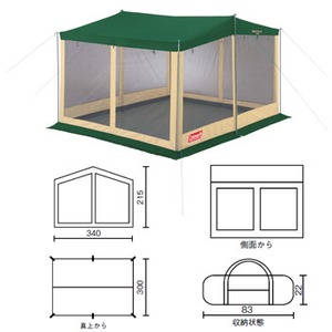 Coleman(コールマン) スクエアスクリーン/340 170T5200S｜アウトドア