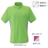 ミズノ(MIZUNO) サンケアディンプル鹿の子 半袖ジップネックシャツ Women’s 73EL322 シャツ･ポロシャツ(レディース)