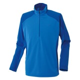 ミズノ(MIZUNO) ブリーズライトメッシュボーダー長袖ジップネックシャツ Men’s 73EF331 【廃】メンズ速乾性長袖シャツ