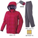 ミズノ(MIZUNO) ベルグテックEX･チェックプリントレインスーツ Women’s 73FL321 レインスーツ上下(レディース)