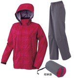 ミズノ(MIZUNO) ベルグテックEX･チェックプリントレインスーツ Women’s 73FL321 レインスーツ上下(レディース)