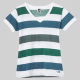 THE NORTH FACE(ザ･ノース･フェイス) PRINT BORDER TEE Women’s NTW32102 Tシャツ･ノースリーブ(レディース)