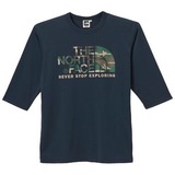THE NORTH FACE(ザ･ノース･フェイス) 3/4 CAMOUFLAGE LOGO TEE Men’s NT32109 長袖Tシャツ(メンズ)