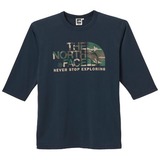 THE NORTH FACE(ザ･ノース･フェイス) 3/4 CAMOUFLAGE LOGO TEE Men’s NT32109 長袖Tシャツ(メンズ)