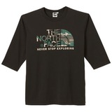THE NORTH FACE(ザ･ノース･フェイス) 3/4 CAMOUFLAGE LOGO TEE Men’s NT32109 長袖Tシャツ(メンズ)