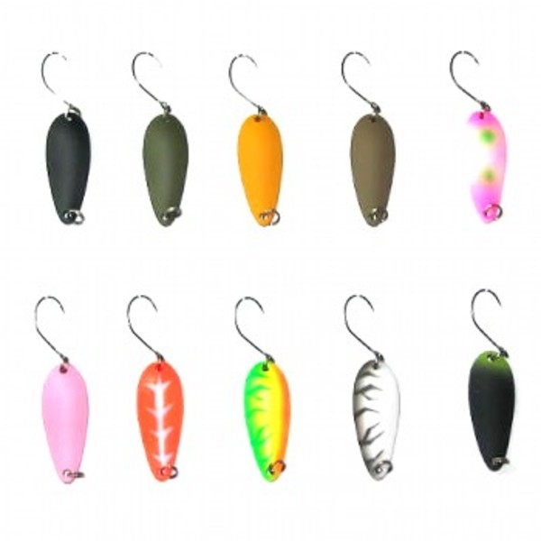 アングラーズドリームバイト クローバースプーン2.5g 管理釣場2号セット   ルアーセット