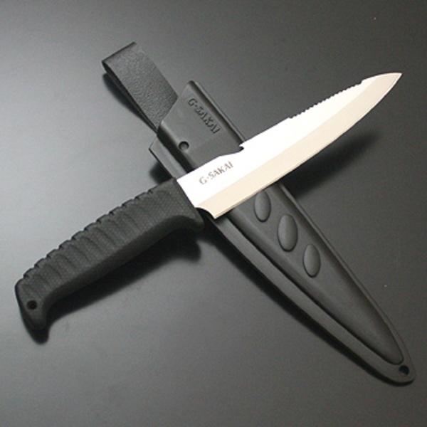 G･サカイ アウトドアークッキング サシミ(片刃) SA34 シースナイフ