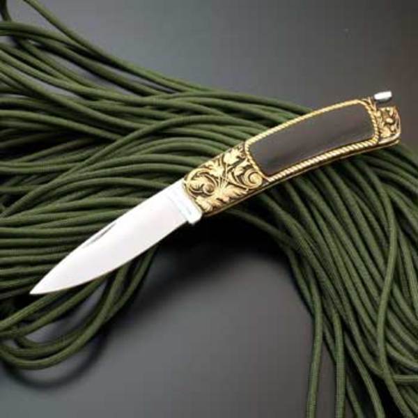 NORTH MAN(ノースマン) 唐草マイカルタ リアーロック BE-50 フォールディングナイフ