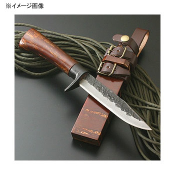 関兼常 関伝古式和鉄製錬 多重鋼桜巻細工匠･両刃 CW-21 シースナイフ