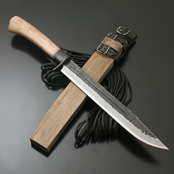 関兼常 関伝古式和鉄製錬 雷神狩猟匠･両刃 CW-33 和風刃物