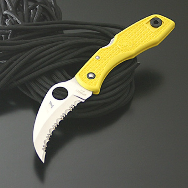 Spyderco(スパイダルコ) タスマンソルト 海星 波刃 C106SYL2 フォールディングナイフ