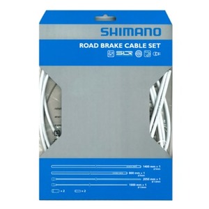 シマノ(SHIMANO/サイクル) ＰＴＦＥ ロード用ブレーキケーブルセット ホワイト Y-80098012