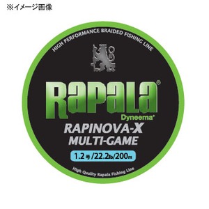 Rapala(ラパラ) ラピノヴァ・エックス マルチゲーム ２００ｍ ０．８号／１７ｌｂ ライムグリーン RLX200M08LG