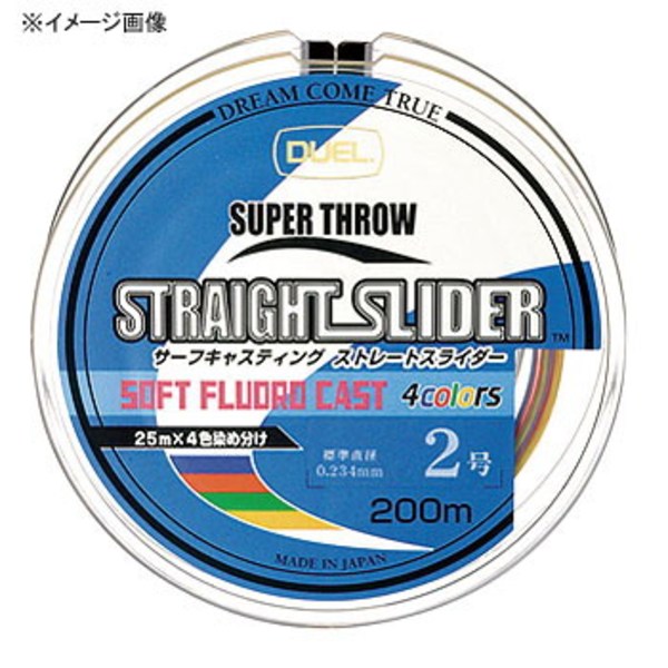 デュエル(DUEL) ストレートスライダー ソフトフロロキャスト 4カラー 200m H1739 投げ用220m