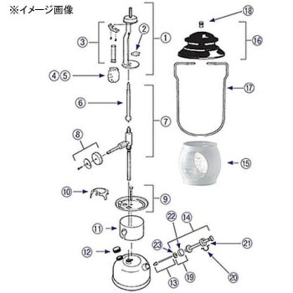 Coleman(コールマン) 【パーツ】 No.13 チェックバルブ&ステム 2006381ZCL パーツ&メンテナンス用品