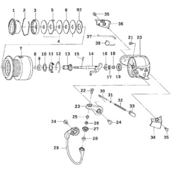 ダイワ(Daiwa) パーツ:カルディア KIX2508 カスタム ローターナットベアリングカラー NO.018 110677 1000～2500番用その他パーツ