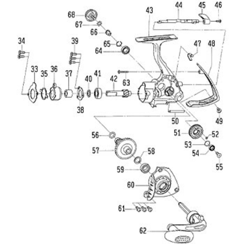 ダイワ(Daiwa) パーツ:サイ2500 ピニオンボールベアリング NO.041