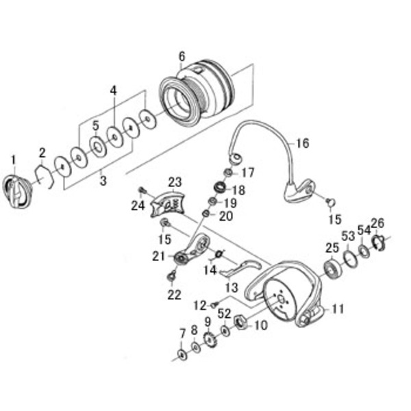 ダイワ(Daiwa) パーツ:ジョイナス2500 アームレバーSP NO.0014 133501