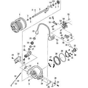 ダイワ(Daiwa) パーツ:プレイソ SHOX 2500LB ローラーSC NO.016 187068