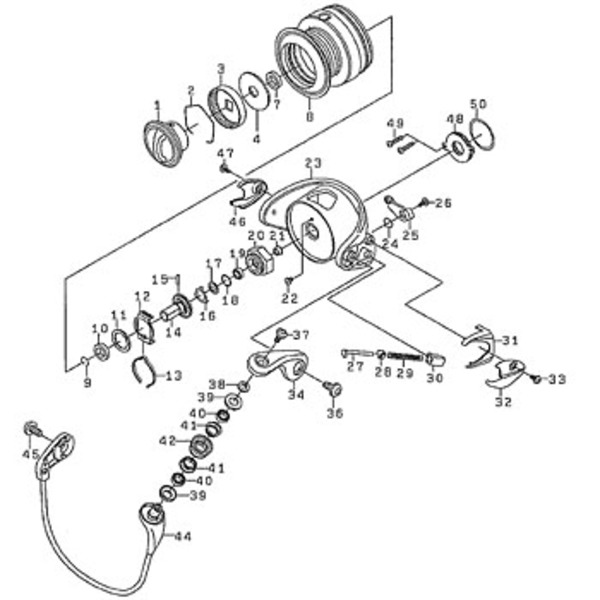 ダイワ(Daiwa) パーツ:セルテート2506H ハイギヤカスタム スプール(2-8) NO.008 128599 1000～2500番用スプールパーツ