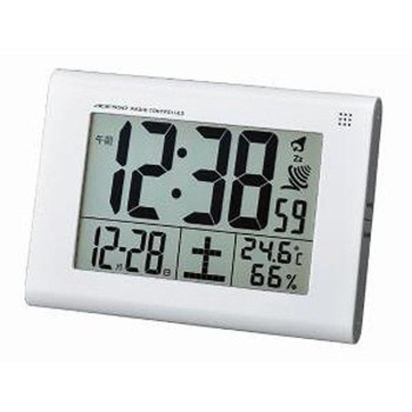 ADESSO(アデッソ) 置掛兼用電波時計 C-8240H 783525 クロック(置時計･掛け時計)