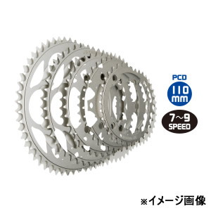 TIOGA(タイオガ) チェーンリング(5アーム用) PDC110mm サイクル/自転車 52T シルバー CKR05200 TIOGA(タイオガ) チェーンリング(5アーム用) PDC110mm サイクル/自転車 52T シルバー CKR05200