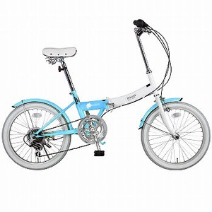 阪和 20インチ カラフル折りたたみ自転車 6段変速 TRAILER【代引不可