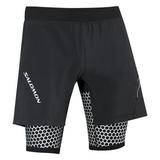 SALOMON(サロモン) エクゾ II ウィング ツインスキン ショーツ メンズ L12908100 ハーフ･ショートパンツ(メンズ)