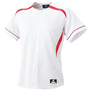 エスエスケイ(SSK) ダミーオープンプレゲームシャツ 野球／ソフトボール ２ＸＯ １０２０（ホワイト×レッド） SSK-BW0901