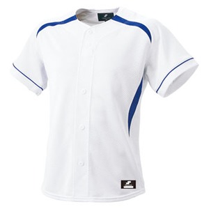 エスエスケイ(SSK) ダミーオープンプレゲームシャツ 野球／ソフトボール Ｓ １０６３（ホワイト×Ｄブルー） SSK-BW0901