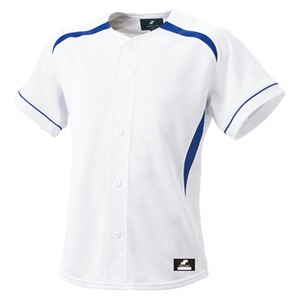 エスエスケイ(SSK) ダミーオープンプレゲームシャツ 野球／ソフトボール Ｌ １０６３（ホワイト×Ｄブルー） SSK-BW0901