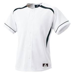 エスエスケイ(SSK) ダミーオープンプレゲームシャツ 野球／ソフトボール Ｓ １０７０（ホワイト×ネイビー） SSK-BW0901