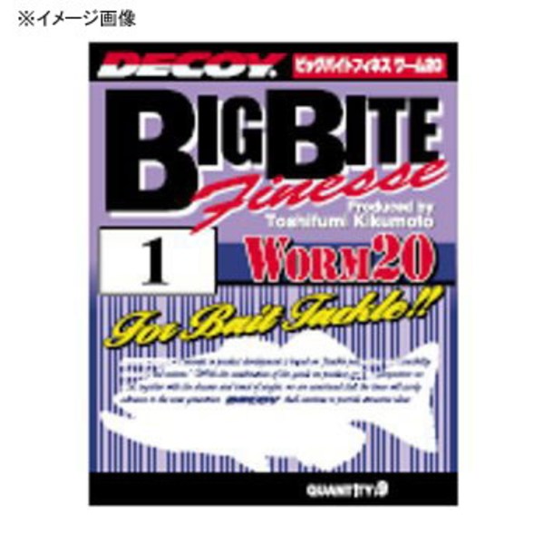 カツイチ(KATSUICHI) デコイ ビッグバイトフィネス ワーム20   ワームフック(マス針タイプ)