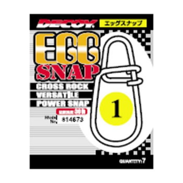 カツイチ(KATSUICHI) デコイ エッグスナップ   ワームシンカー&リグ