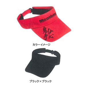 メガバス(Megabass) MEGABASS SUN VISOR(メガバス サンバイザー) フリー ブラック×ブラック メガバス(Megabass) MEGABASS SUN VISOR(メガバス サンバイザー) フリー ブラック×ブラック