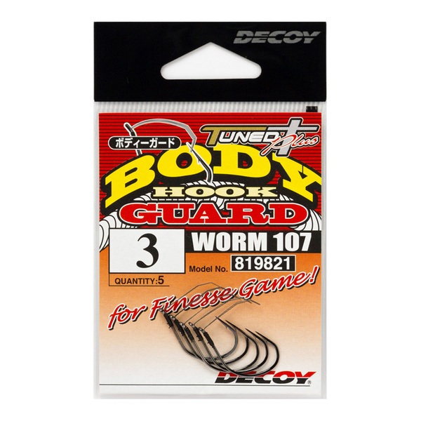 カツイチ(KATSUICHI) DECOY(デコイ) ワーム 107 ボディーガード   ワームフック(マス針タイプ)