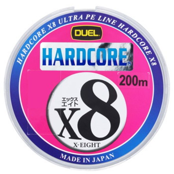 デュエル(DUEL) HARDCORE X8(ハードコア エックスエイト) 200m H3255-Y オールラウンドPEライン