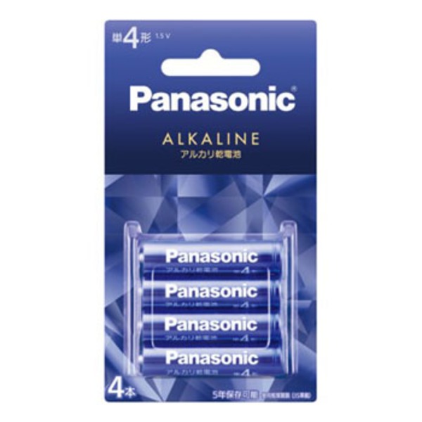 パナソニック(Panasonic) アルカリ乾電池 単4形 4本パック LR03LJA/4B 電池&ソーラーバッテリー
