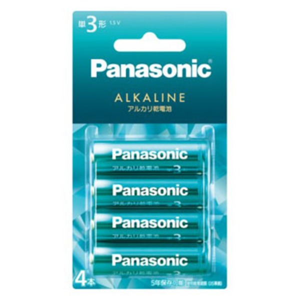 パナソニック(Panasonic) カラーアルカリ乾電池 単3形 4本パック LR6LJG/4B 電池&ソーラーバッテリー