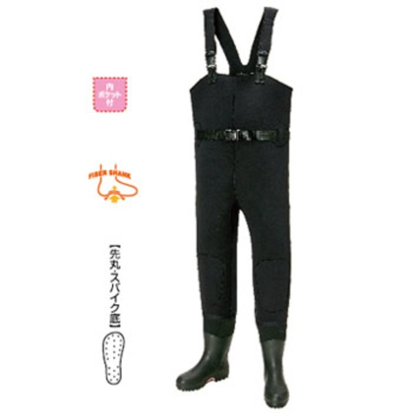 阪神素地 CF-421 胴付長靴スパイク底(先丸) CF-421 ブーツフット