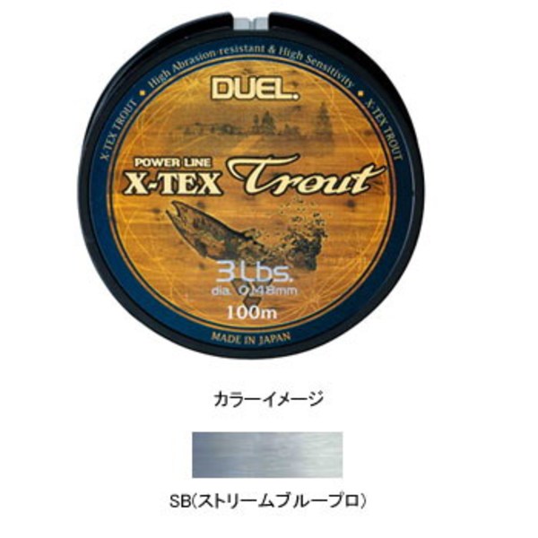 デュエル(DUEL) X-TEXトラウト 100m H1612-SB 道糸100m以下