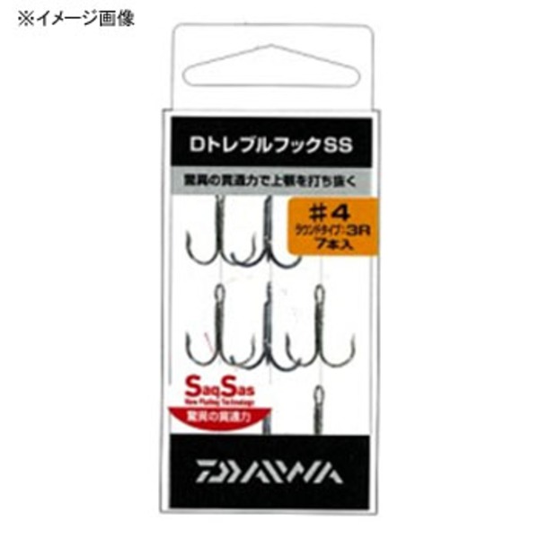 ダイワ(Daiwa) D-トレブルフック サクサス 3R 7105003 トリプルフック(トラウト用)