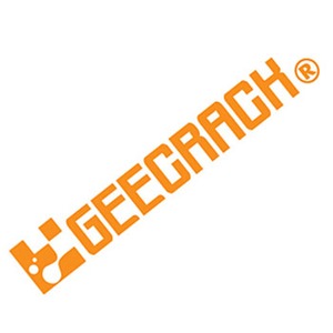 GEECRACK(ジークラック） ロゴステッカー２００ オレンジ