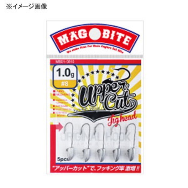 マグバイト(MAGBITE) アッパーカットジグヘッド MB01-0808 ワームフック(ライトソルト用)
