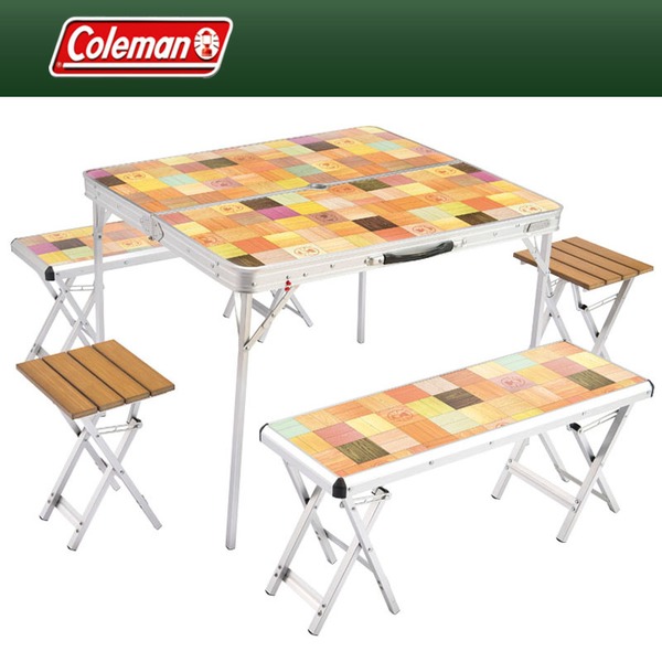 Coleman(コールマン) ナチュラルモザイクファミリーリビングセット 2000013128 テーブル･チェアセット